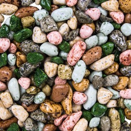 Bayside Candy Chocolate River Stones - Chocolate Rocks Chocolate Chunks River Stones Mix (5Lb)