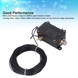 HF End Fed Antenna with Balun, Compact Design for 3-30MHz, Portable Radio Antenna with Standard Interface, Durable PVC Coating for Outdoor Use