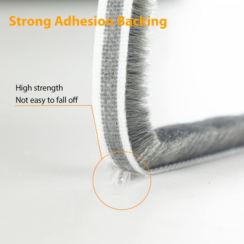 Bruiefpap 65FT Weather Stripping for Doors and Windows, Self-Adhesive Window