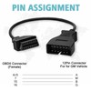 AMHTDOL OBD1 to OBD2 Adapter Fit for GM 12Pin Obd1