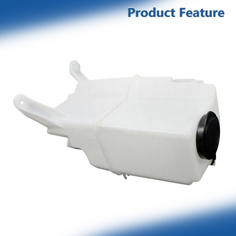 Windshield Washer Fluid Reservoir White with Pump and Sensor Hole