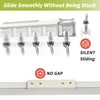 KOLAKO Ceiling Curtain Track, (3Ft-9Ft) Aluminum Curtain Track Wall Mount