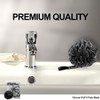 WhaleLife - Paquete de 4 esponjas de baño negras para