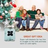Green Fluffy Fleece Sherpa Sofa Throws Single Blanket, Warm Thick