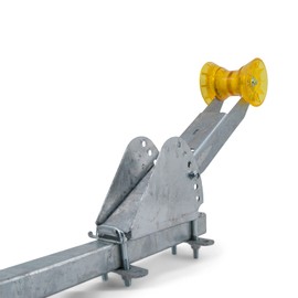 Sturdy Built Adjustable Galvanized PWC Trailer Winch Seat Mount with Roller and Hardware (26766)