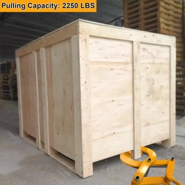 CooTentler 2250lbs Pallet Puller Clamp Heavy Duty Steel Single Scissor for Pulling Pallets, Woods, Trees, 5.5 Inches Bigger Jaw Opening Pallet Grabber