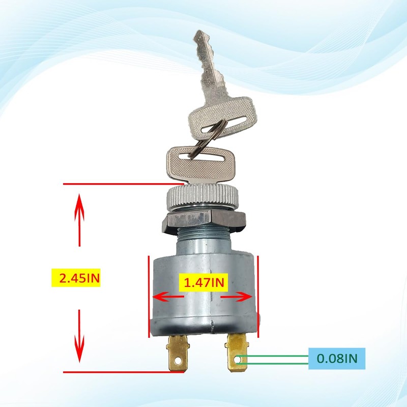 JDLLONG 17421G1 Ignition Switch for EZGO Golf Cart 1981-Up 2