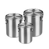 Tanjiae Compact Stainless Steel 100% Airtight Canisters Sets for Small