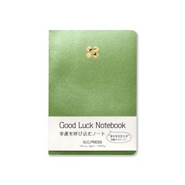 G.C.PRESS 751-00 Design Notebook, B6, 4 Leaf Clover, 7.2 x 5.0 inches (182 x 128 mm), 160 Pages, 0.2 inch (5 mm) Square