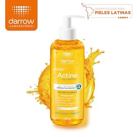 DARROW, Actine Oil Control Gel Limpiador Dermatolgico, Piel Mixta a Grasa, Control de Sebo Hasta 12H, 400 g                                           