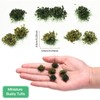 Honoson 56 Pieces Static Grass Tuft Model Bushy Tufts Lowland