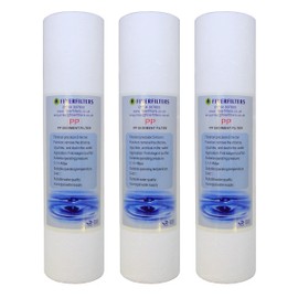 3 x Reverse Osmosis 10" PP Sediment Water Filter Cartridges 5 Micron water filters (Reverse Osmosis/Water Fed Pole/Hard Well Water Treatment)