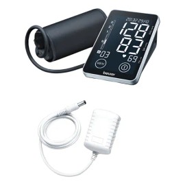 Monitor De Presin Arterial Bm58 Y Adaptador De Corriente Negro                                                                                        