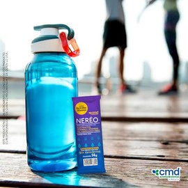 CMD - NERÉO - Electrolitos en Polvo con Vitamina C, Vitaminas del Complejo B y Fibra - Suplemento Alimenticio - 1 Bolsa con 10 Sobres de 14 g c/u Sabo