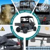 QYMOTO CFMOTO Uforce 600 Rear Windshield,UTV Cab Enclosure Water-Resistant Zipper-open