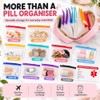 A8 Waterproof Pill Organiser for Travel with 14 Pill Pouch