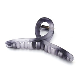 QinGoo Large Gray Matte Hair Clip Cloth Hair Clip Hair Clip Strong Hair Accessory Simple Cute Korean Women's 1 Piece (5.0 x 2.6 inches (12.8 x 6.5 cm), Grey)