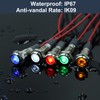 DMWD 5 Pcs 12V-24V 6mm LED Indicator Light Mounting Hole