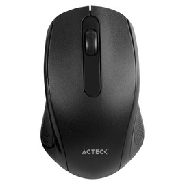 Mouse Inalambrico 2.4 Ghz Optimize MI240  Diseño Estandar de 1200 DPI s 2 Botones  1xBat AA Incluida Negro Essential Series