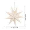 POPETPOP 3Pcs Christmas Star Lantern Lampshade 9 Pointed Hollow Out
