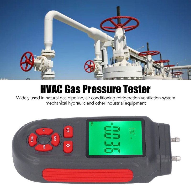 Digital Manometer ABS Shell Handheld High Accuracy HD Display Screen