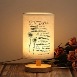 WSYEAR Christmas Daughter Gifts from Mom - Table Lamp Birthday Gifts for Daughter from Mom Girl Present Night Light for Bedroom Living Room Graduation Gifts