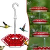 Hummingbird Feeder for Outdoors Hanging Bird Water Feeder, Blue
