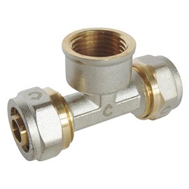 SOMATHERM FOR YOU - / 3773-16-15 - Compression Piece for Pipes Diameter 16 Multilayer - Female 15/21 Inch (1/2 Inch) in Centre: Diameter 16 -F15 / 21-Ø16