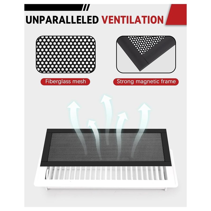 Byttlerom 6 Pack Vent Covers for Home Floor Vent Covers
