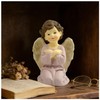 Praying Angel Figurine, 3.74 Inch Resin Guardian Angel Home Decor