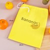 Yellow Banana Bag for Fridge, Shockproof Drawstring Storage Bag Keeps