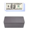 Black Metal Cash Box with 20 PCS Banknotes Top-Insert Holders