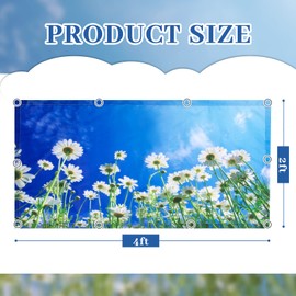 Patelai 8 Pack Fluorescent Light Covers for Classroom Ceiling Light 4 x 2 Feet Magnetic Light Covers Filter for Office School Drop Ceiling Supplies(Chamomile)