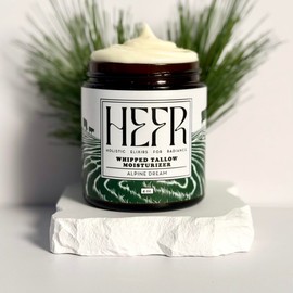 HEFR 100% Grass Fed Beef Tallow for Skin Care, All-Natural Face and Body Whipped Beef Tallow Moisturizer, Organic Beef Tallow Moisturizer for Skin, Face and Body Lotion - (Alpine Dream) 4 oz
