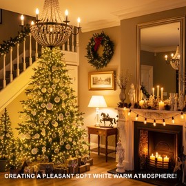 ANWIO B11 LED Filament Bulb E26 Candelabra Base 4.5W(60W Equivalent), Dimmable 2700K Warm White Chandelier Decorative Candle Light Bulb (6-Pack)