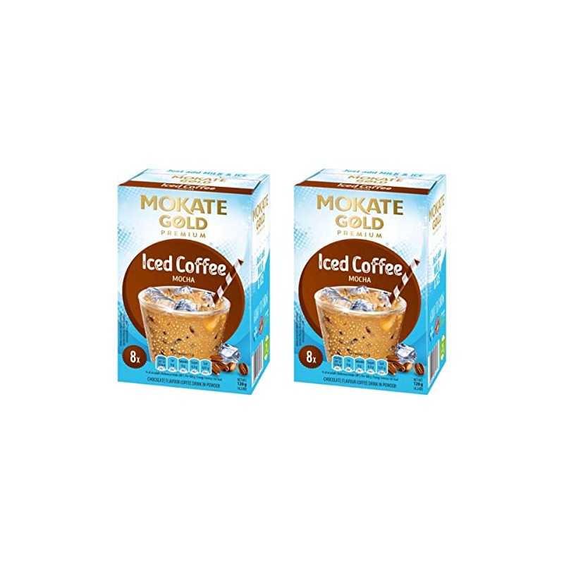mokate Gold Premium Iced Coffee Mocha Flavour *2x boxes 8x