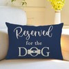 Dog Lumbar Pillow Covers Navy Blue Double-sided printed Reserved for