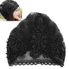 Turban Fashionable Beautiful Unique Retractable Muslim Embroidered Beading Female Hat