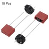 uxcell 10Set DIP Mounted Miniature Square Slow Blow Micro Fuse