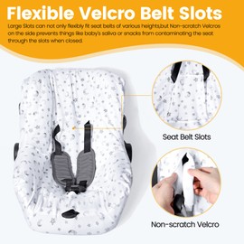 Baby Car Seat Cover, Summer Cover, Protective Cover, Made of 100% Cotton, Seat Cover for Infant and Child, Universal Chair Protector Breathable