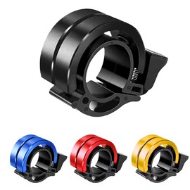 Ruayia Bicycle Bell, Mini Bicycle Bell, Mountain Bike, Bicycle Bell, Bell for Bike, MTB, Mountain Bike, Perfect for Cycling Enthusiasts, 22-22.8 mm Handlebars, Black
