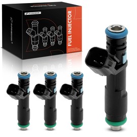 A-Premium Set of 4 Fuel Injectors Compatible with Jeep Cherokee 2016-2023, Compass 2018-2022, Renegade 2018-2021 & Chrysler 200 2015-2016 & Ram ProMaster City 2015-2022 & Fiat 500X 2018 & Dodge Dart