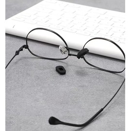 Nose Pads Covers,5 Pairs BEHLINE Slip-on Eyeglasses Nose Pads Covers,Soft Silicone Eye Glasses Nose Piece,Anti-Slip Nose Cushion Piece Nose Bridge Pads(Black)