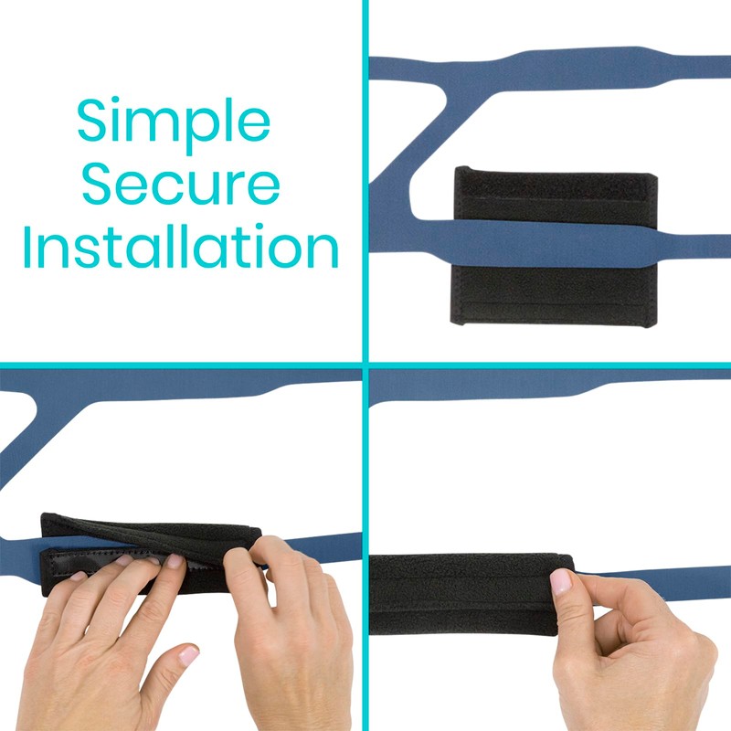Vive CPAP Strap Covers (4 Pack) - Soft Fleece CPAP