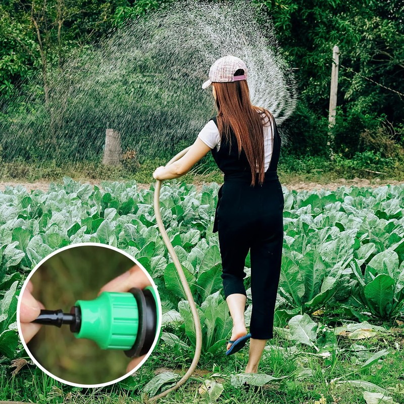 6Pcs Garden Irrigation Hose Fitting, Quick Connector Hose Pipe Adapter,