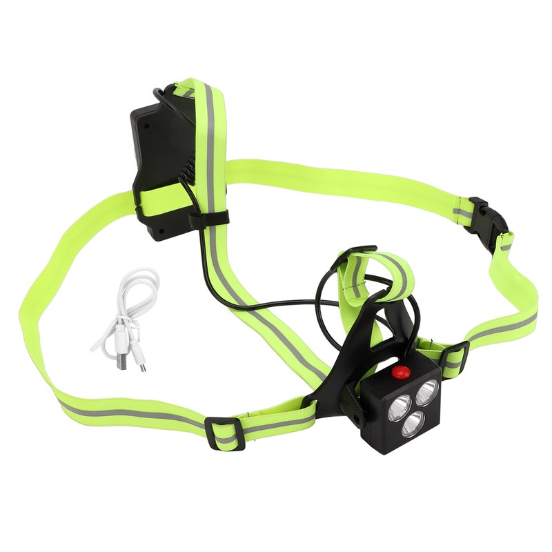LED Night Running Light Waterproof Adjustable Angle Modes USB Rechargeable