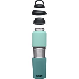 Camelback Multi Bib, 16.9 fl oz (500 ml), 2 in 1 Bottle, Tumbler, Vacuum Insulated, Hot or Cold Insulated, 16.9 fl oz (500 ml), Coastal/Lagoon