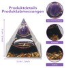 LANZLC Orgonite Pyramid, Reiki Crystal Pyramid with Crystals, 12 Constellation