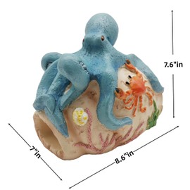 Octopus Statues Gutter Downspout Extension Statues Garden Decoration,Resin Statue Outdoor Decor,Animal Downspout Diverter,Decorative Gutter Extension,3"×4" Downspout Extender Diverter Splash Block