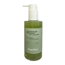 Vegan Effect Clean & Glow Green Barley Gel Cleanser 205ml 1 Count / Circle / 비건이펙트 클린 앤 글로우 청보리 젤 클렌저 205ml 1개  써클